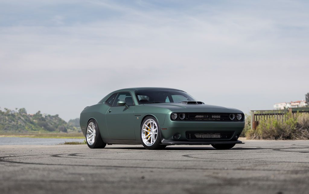 DODGE CHALLENGER 392 HEMI SCAT PACK SHAKER on custom forged wheels