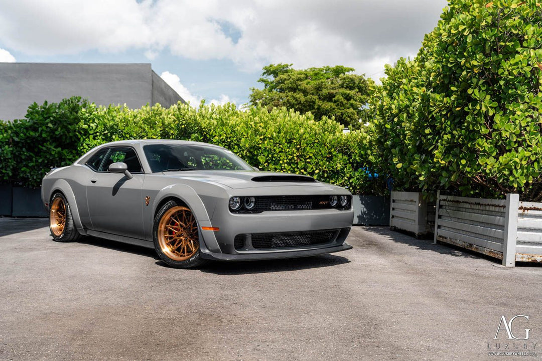 Dodge Challenger Demon on custom forged wheels