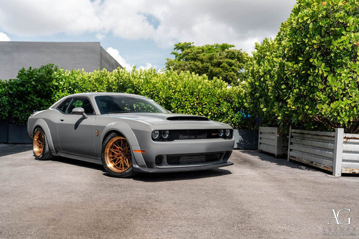 Dodge Challenger Demon on custom forged wheels