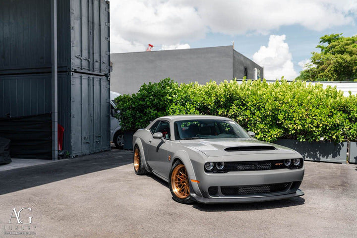 Dodge Challenger Demon on custom forged wheels