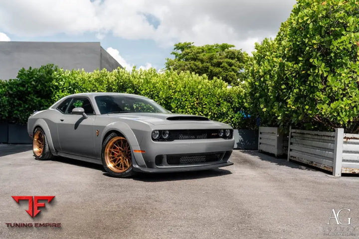 Dodge Challenger Demon on custom forged wheels