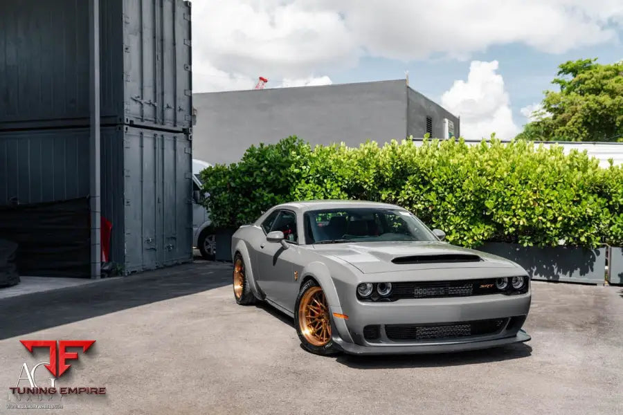Dodge Challenger Demon on custom forged wheels