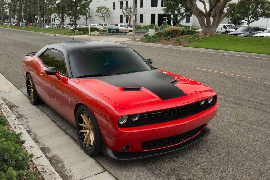 DODGE CHALLENGER SCAT PACK on custom forged wheels