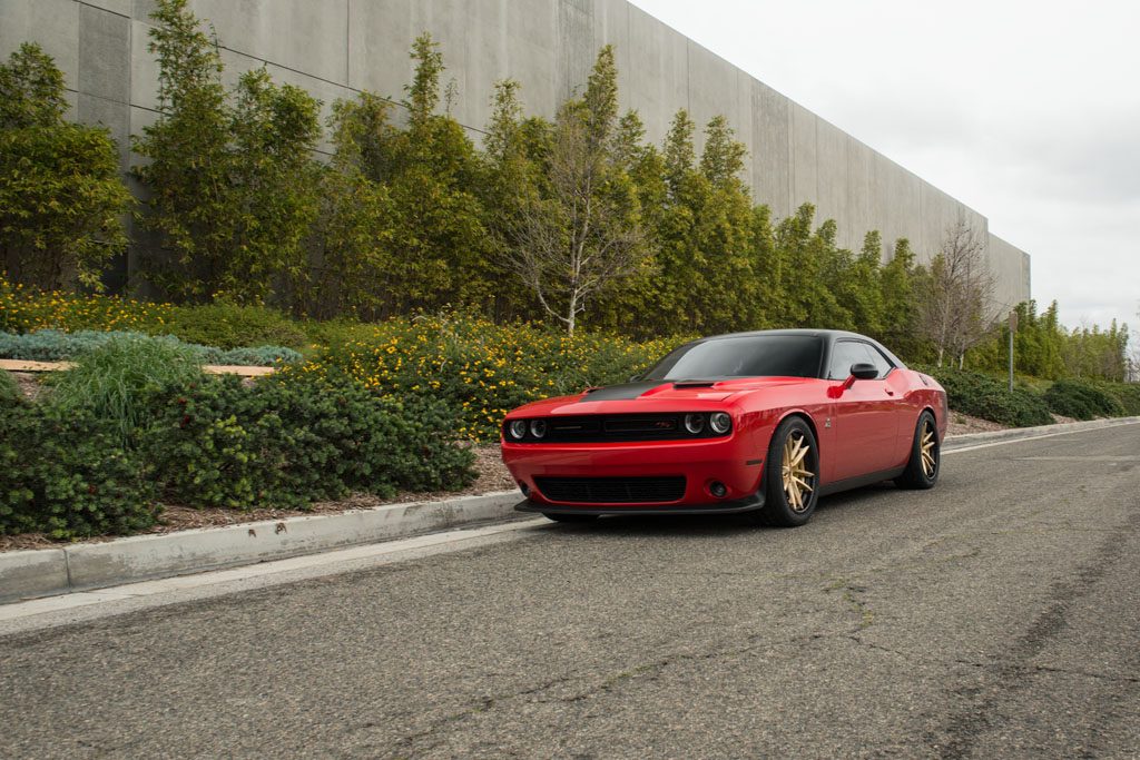 DODGE CHALLENGER SCAT PACK on custom forged wheels