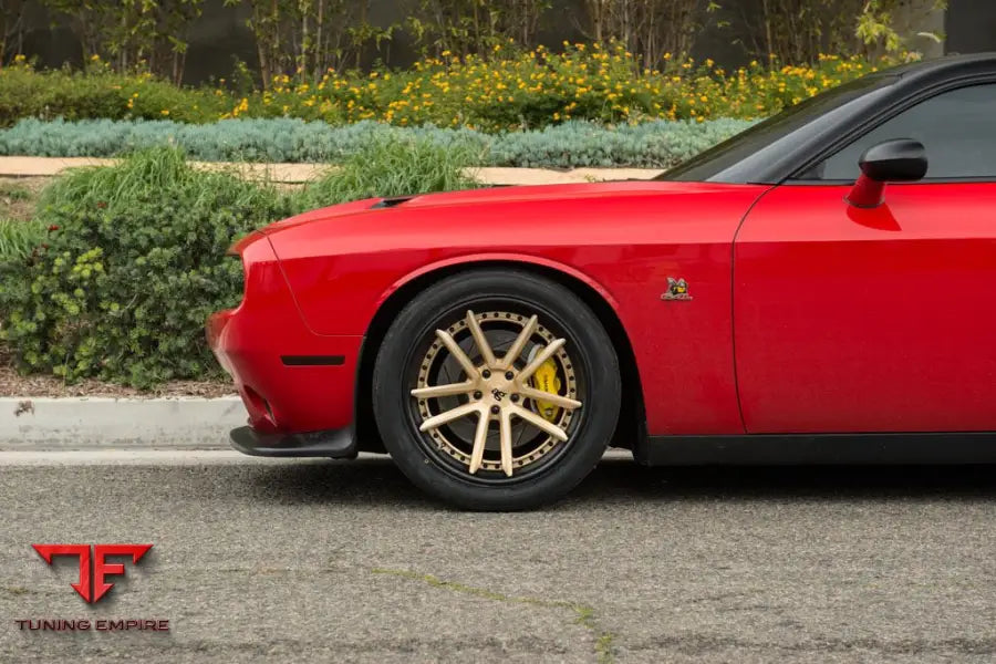 DODGE CHALLENGER SCAT PACK on custom forged wheels