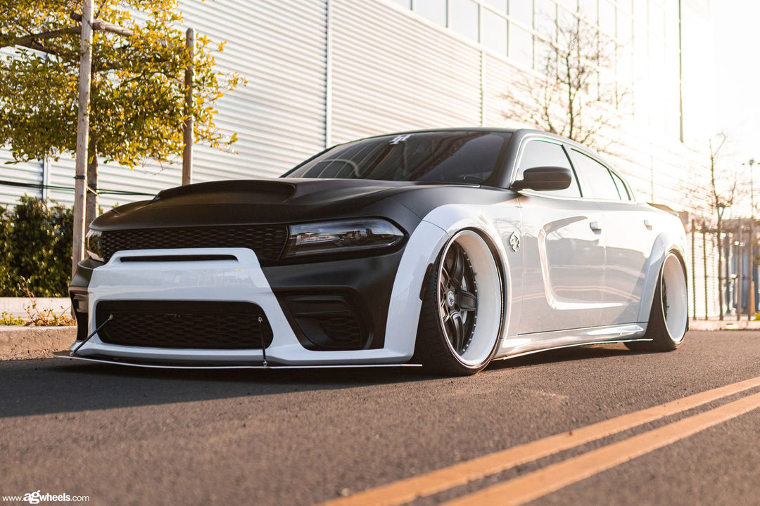 DODGE CHARGER on custom forged wheels