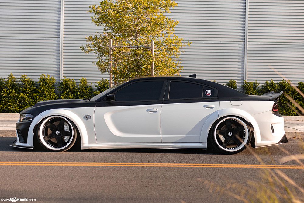 DODGE CHARGER on custom forged wheels