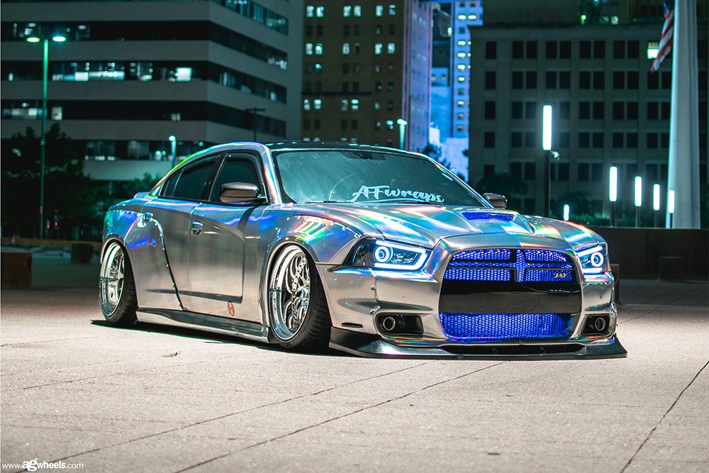 DODGE CHARGER on custom forged wheels