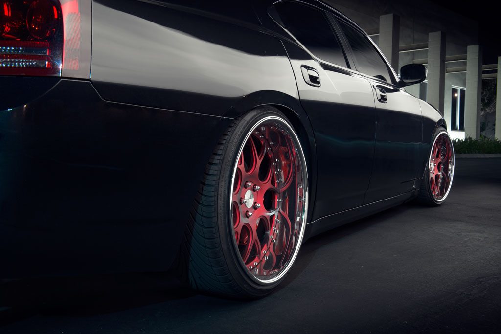 DODGE CHARGER SRT8 on custom forged wheels