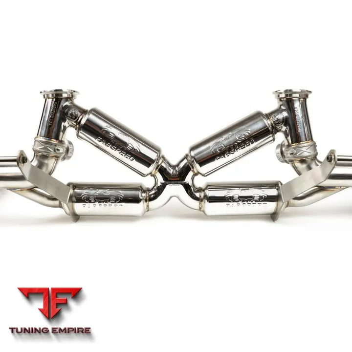 FABSPEED AUDI R8 V10 VALVETRONIC SUPERSPORT X-PIPE EXHAUST SYSTEM (2019+)