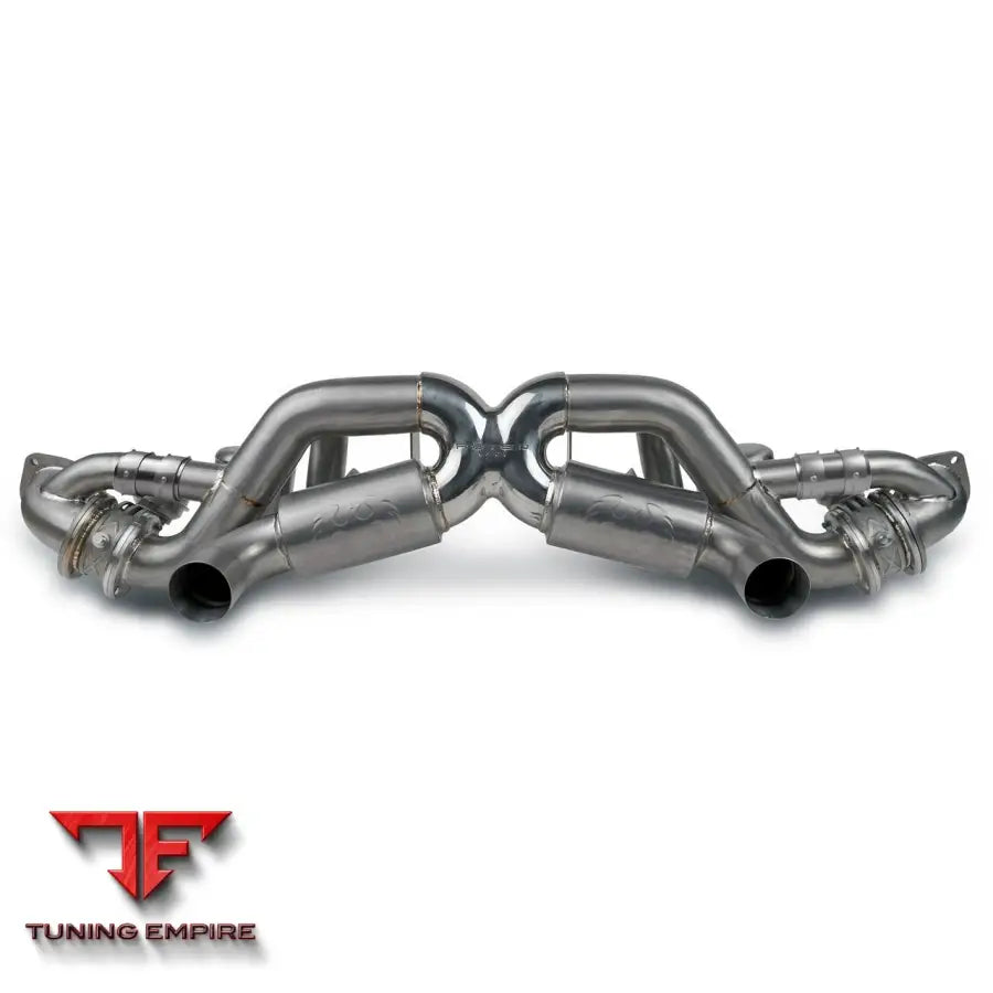 FABSPEED PORSCHE 718 GT4 RS TITANIUM VALVETRONIC X-PIPE CAT-BACK EXHAUST SYSTEM (2022+)