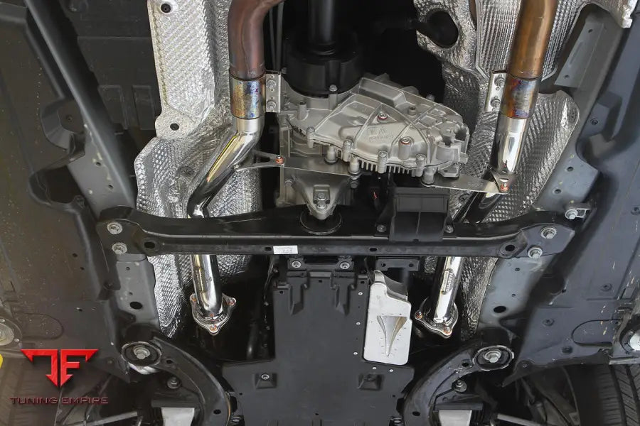 FABSPEED PORSCHE 958.2 CAYENNE TURBO/TURBO S SECONDARY COMPETITION LINK PIPES (2015-2018)