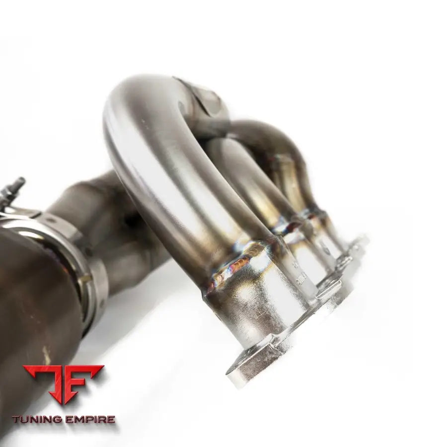FABSPEED PORSCHE 981 CAYMAN GT4/BOXSTER SPYDER HEADERS WITH HJS CATALYTIC CONVERTERS (2015-2016)