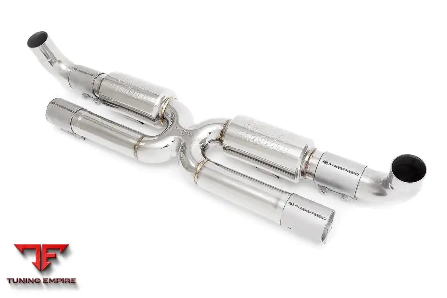 FABSPEED PORSCHE 991.2 CARRERA CENTER MUFFLER BYPASS X-PIPE (FOR BASE) (2017-2019)