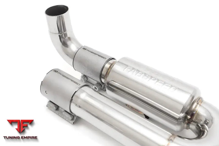 FABSPEED PORSCHE 991.2 CARRERA CENTER MUFFLER BYPASS X-PIPE (FOR BASE) (2017-2019)