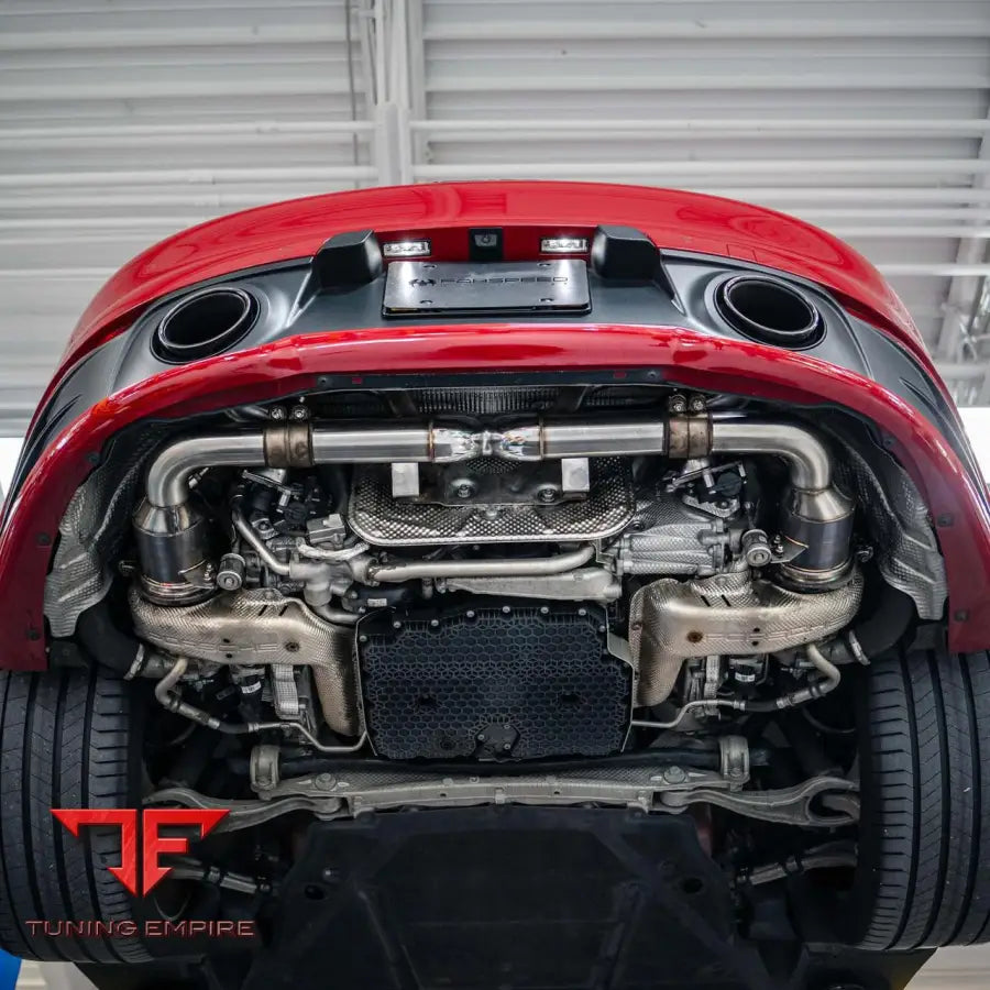 FABSPEED PORSCHE 992.2 CARRERA (NON GTS) CAT-BACK VALVED MAXFLO EXHAUST SYSTEM (2025+)