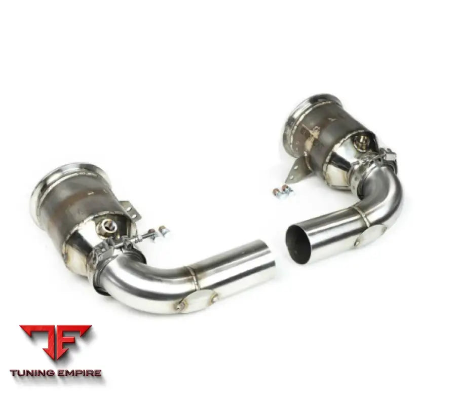 FABSPEED PORSCHE 992 CARRERA SPORT CATALYTIC CONVERTERS WITH GT2RS STYLE OUTLETS (2021+)