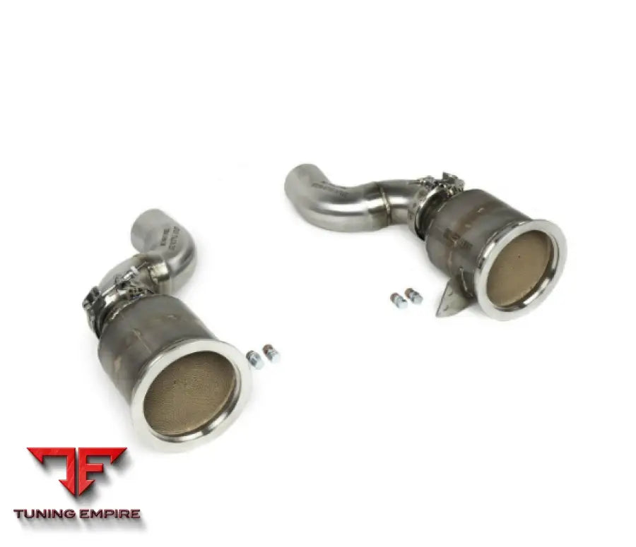 FABSPEED PORSCHE 992 CARRERA SPORT CATALYTIC CONVERTERS WITH GT2RS STYLE OUTLETS (2021+)