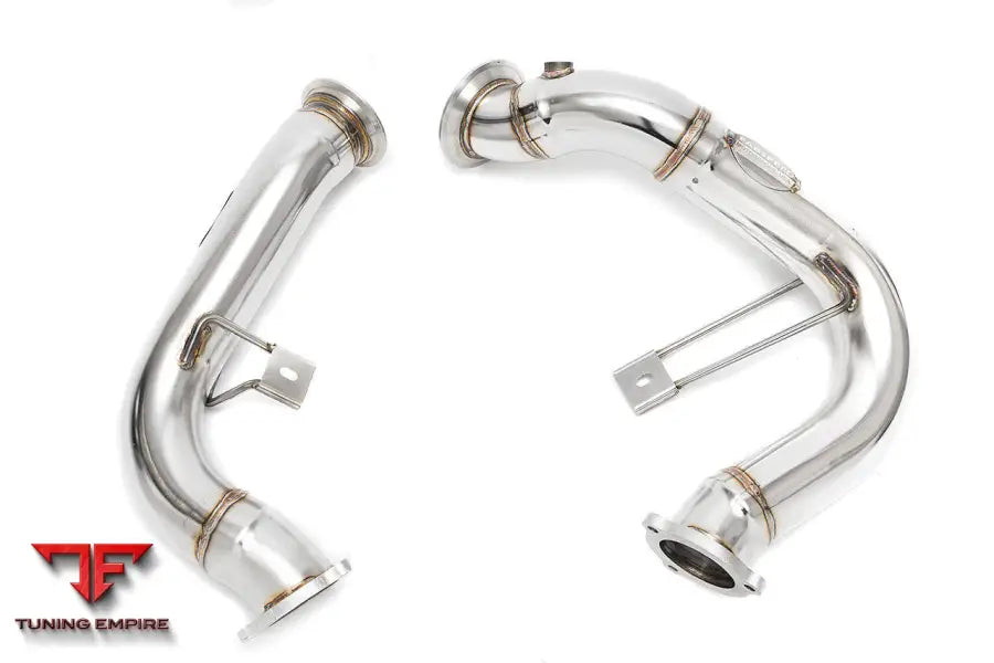 FABSPEED PORSCHE MACAN TURBO/S PRIMARY COMPETITION LINK PIPES DOWNPIPES (2014-2018)