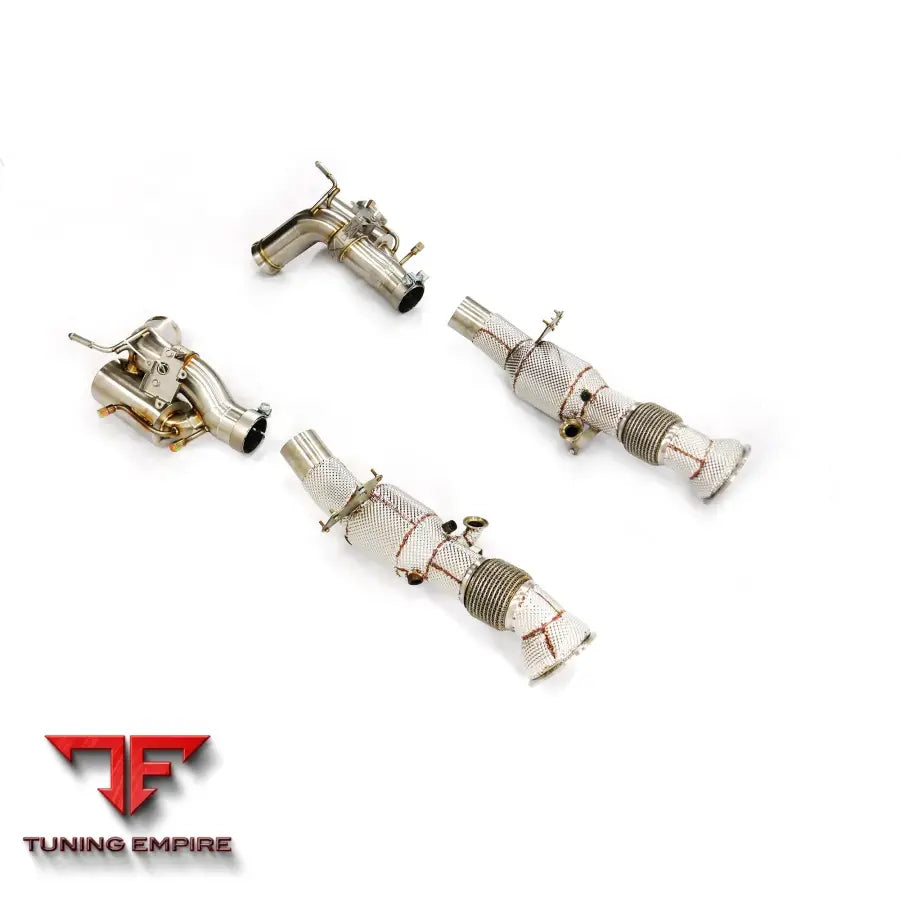 FERRARI 296 3.0T STAINLESS STEEL CATBACK RAZOR EXHAUST DOWNPIPE