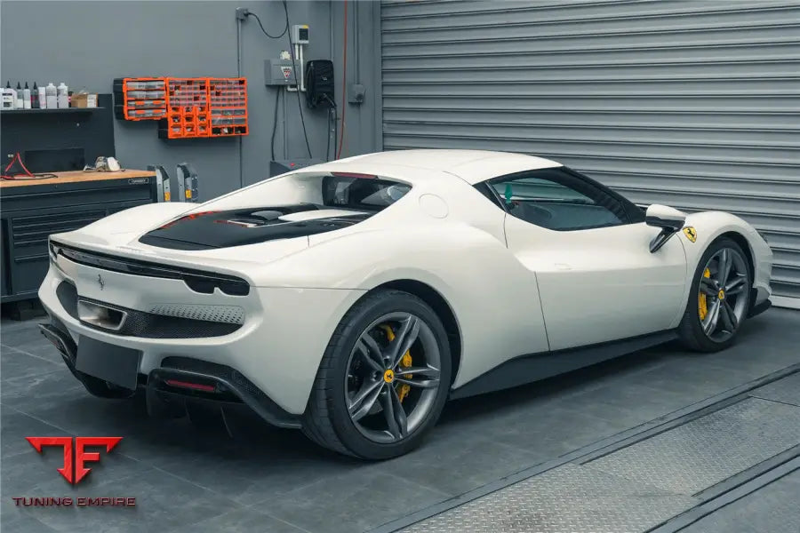 FERRARI 296 GTB (TYPE F171) OE STYLE CARBON FIBER REAR BUMPER W/DIFFUSER BSD