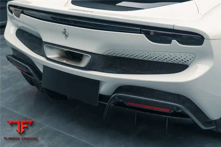 FERRARI 296 GTB (TYPE F171) OE STYLE CARBON FIBER REAR BUMPER W/DIFFUSER BSD