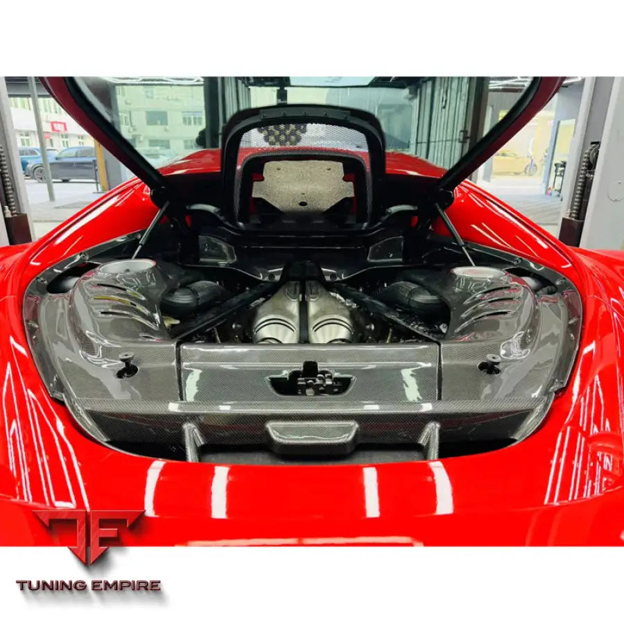 FERRARI 296 GTB CARBON FIBER REAR ENGINE INTERIOR KIT