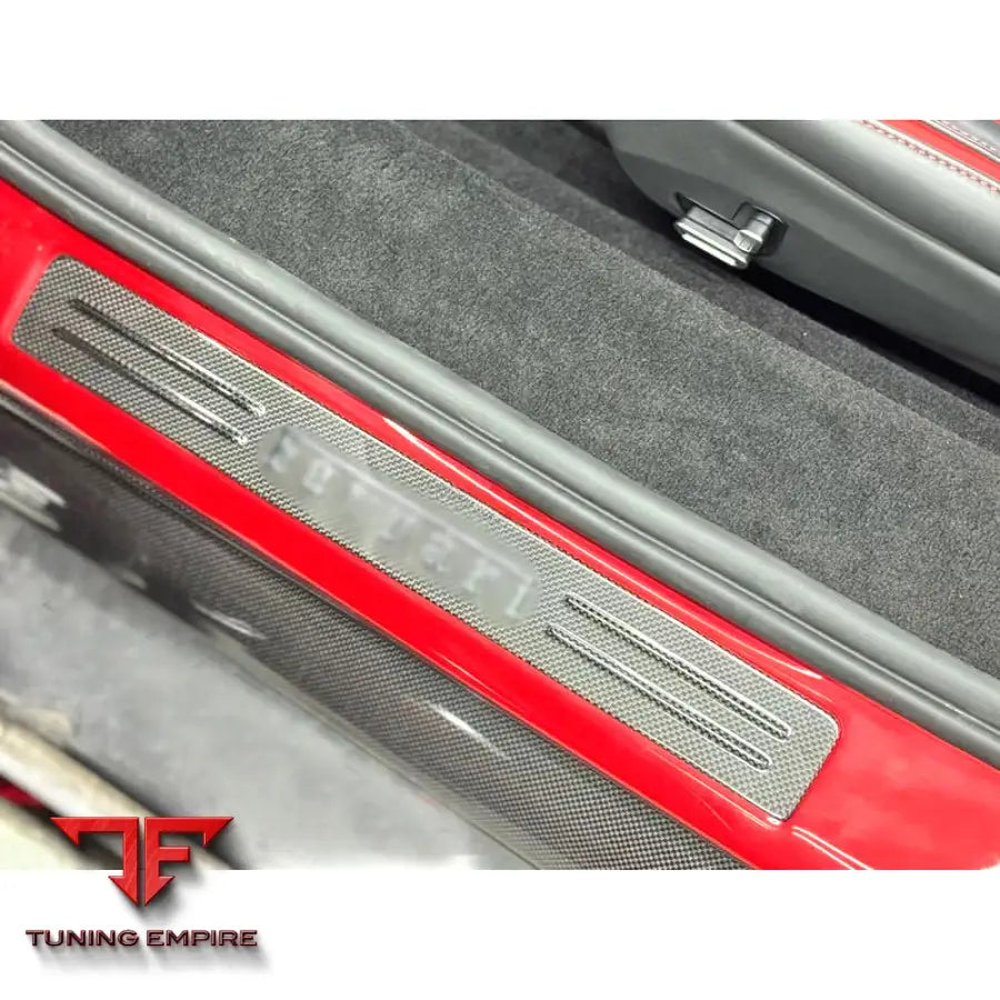 FERRARI 296 GTB GTS CARBON FIBER DOOR SILLS