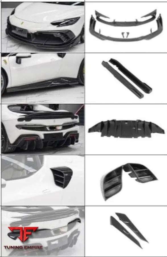 FERRARI 296 GTB & GTS CARBON FIBER PARTS