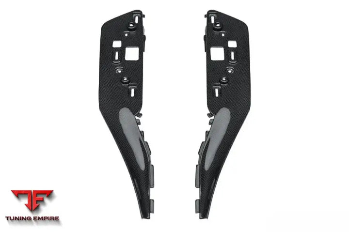 FERRARI 296 GTB & GTS OE STYLE DRY CARBON FIBER CENTER CONTROL SURROUND PANEL FRONT END