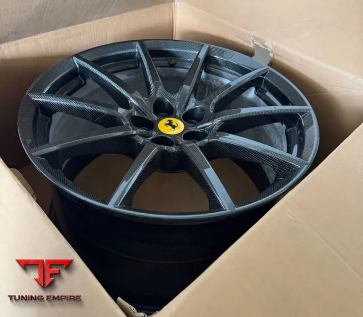 FERRARI 296 OEM CARBON FIBER WHEELS