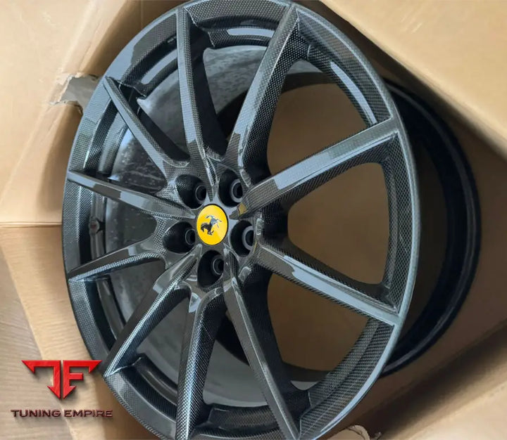FERRARI 296 OEM CARBON FIBER WHEELS