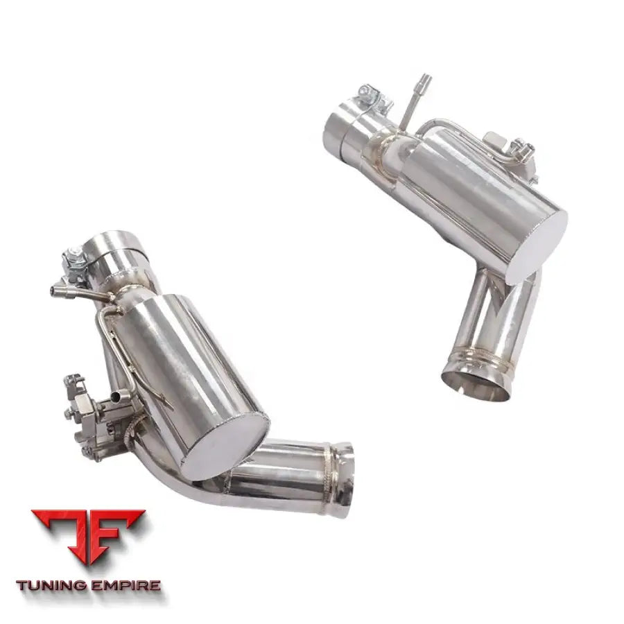 FERRARI 296 STAINLESS STEEL CATBACK RAZOR EXHAUST WITH MUFFLER VALVE