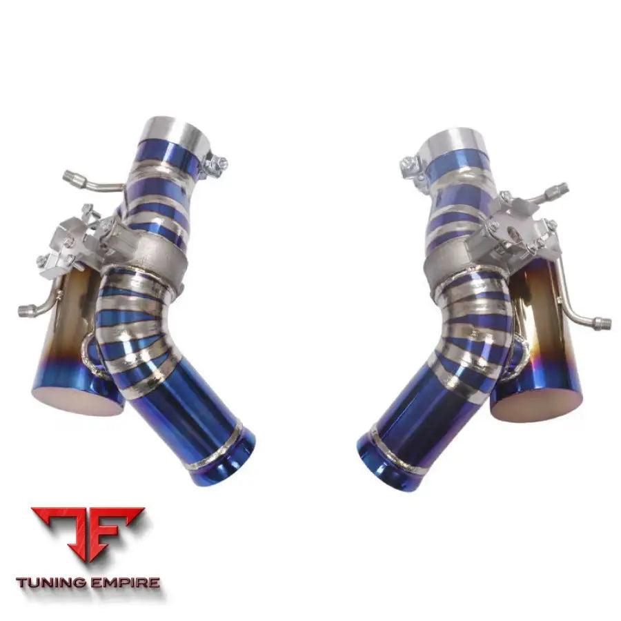 FERRARI 296 TITANIUM CATBACK RAZOR EXHAUST WITH MUFFLER VALVE