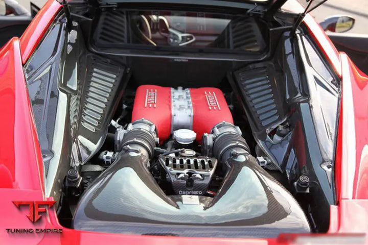 FERRARI 458 COUPE & SPECIALE DRY CARBON FIBER ENGINE BAY PANELS BSD