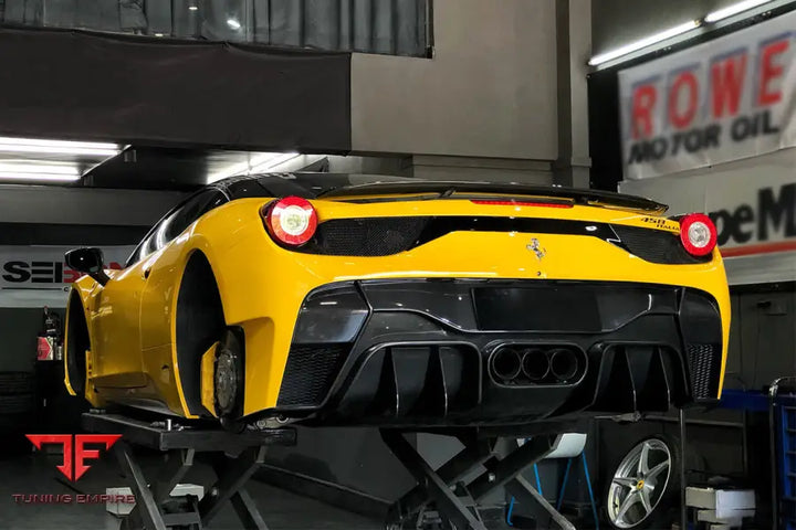 FERRARI 458 COUPE & SPIDER VT STYLE CARBON FIBER TRUNK SPOILER BSD