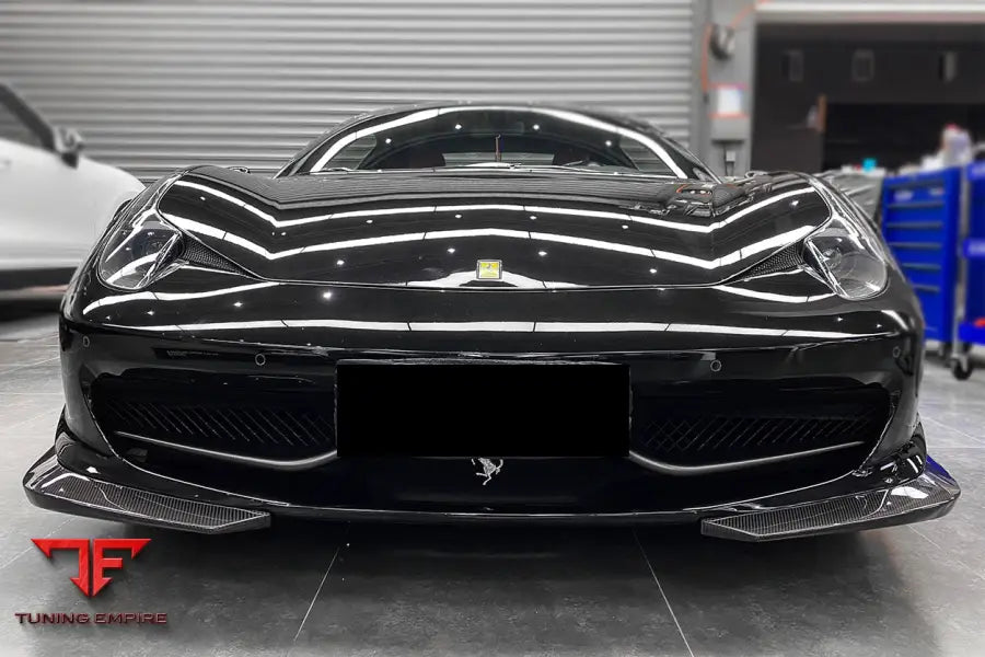 FERRARI 458 COUPE SPYDER AP STYLE CARBON FIBER FRONT LIP BSD