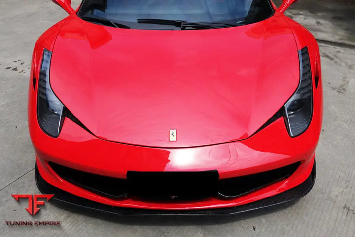 FERRARI 458 COUPE& SPYDER AV STYLE CARBON FIBER FRONT LIP BSD