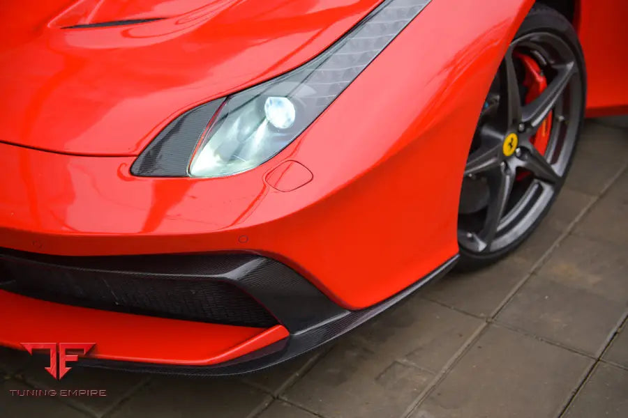 FERRARI 458 COUPE & SPYDER BKSS STYLE CARBON FIBER HOOD AND PARTIAL CARBON FIBER FRONT BUMPER BSD