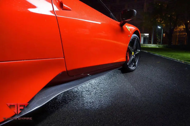 FERRARI 458 COUPE & SPYDER BKSS STYLE SIDE SKIRTS BSD