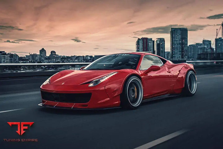 FERRARI 458 COUPE SPYDER DE STYLE FRONT BUMPER W LIP BSD