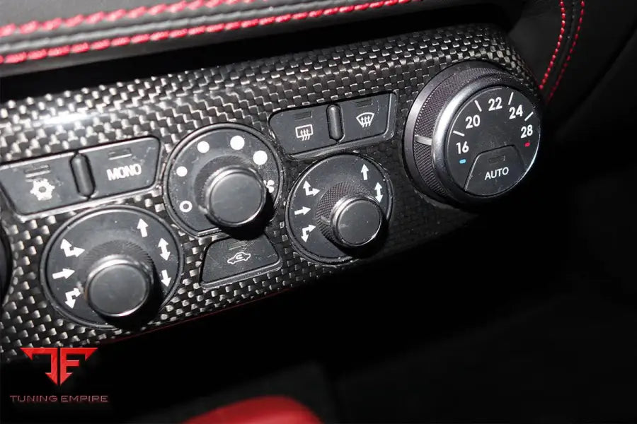 FERRARI 458 COUPE SPYDER OE STYLE DRY CARBON FIBER CONTROL PANEL COVER BSD