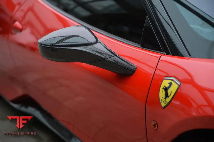 FERRARI 458 COUPE SPYDER SPECIALE DRY CARBON FIBER MIRROR HOUSING REPALCEMENT BSD