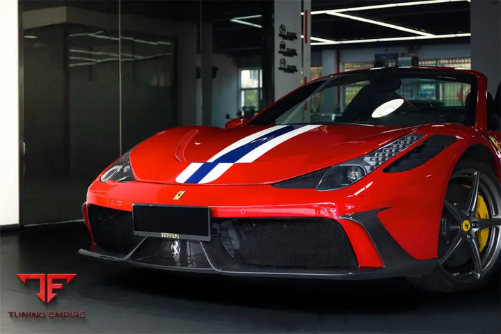 FERRARI 458 COUPE & SPYDER SPECIALE STYLE FRONT BUMPER BSD