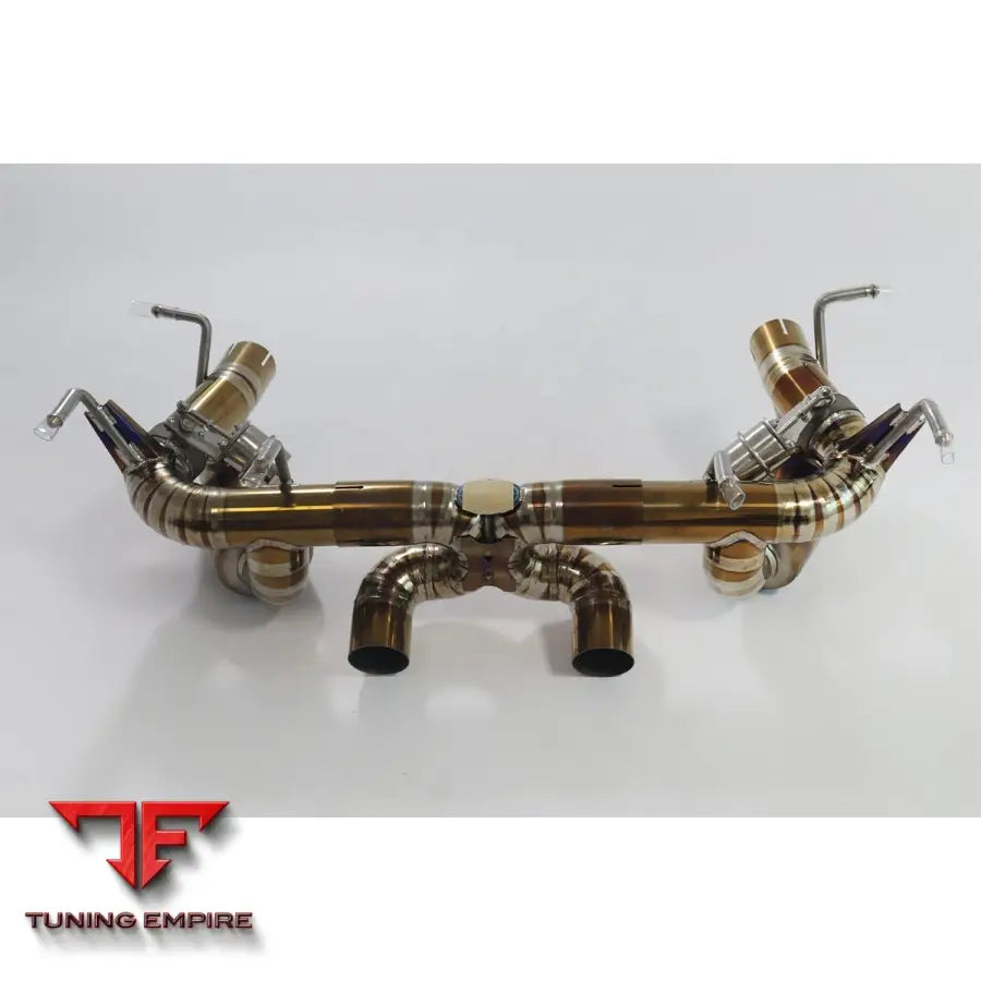 FERRARI 458 F136 V8 4.5L TITANIUM CATBACK RAZOR EXHAUST WITH MUFFLER VALVE