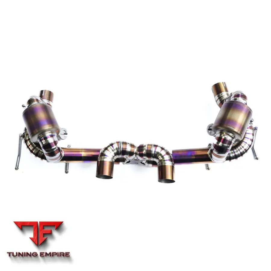 FERRARI 458 F136 V8 4.5L TITANIUM CATBACK RAZOR EXHAUST WITH MUFFLER VALVE