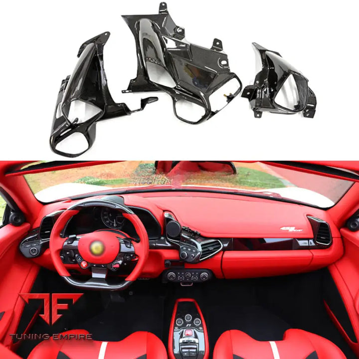 FERRARI 458 ITALIA CARBON FIBER AIR CONDITIONER VENTS AIR OUTLET TRIM