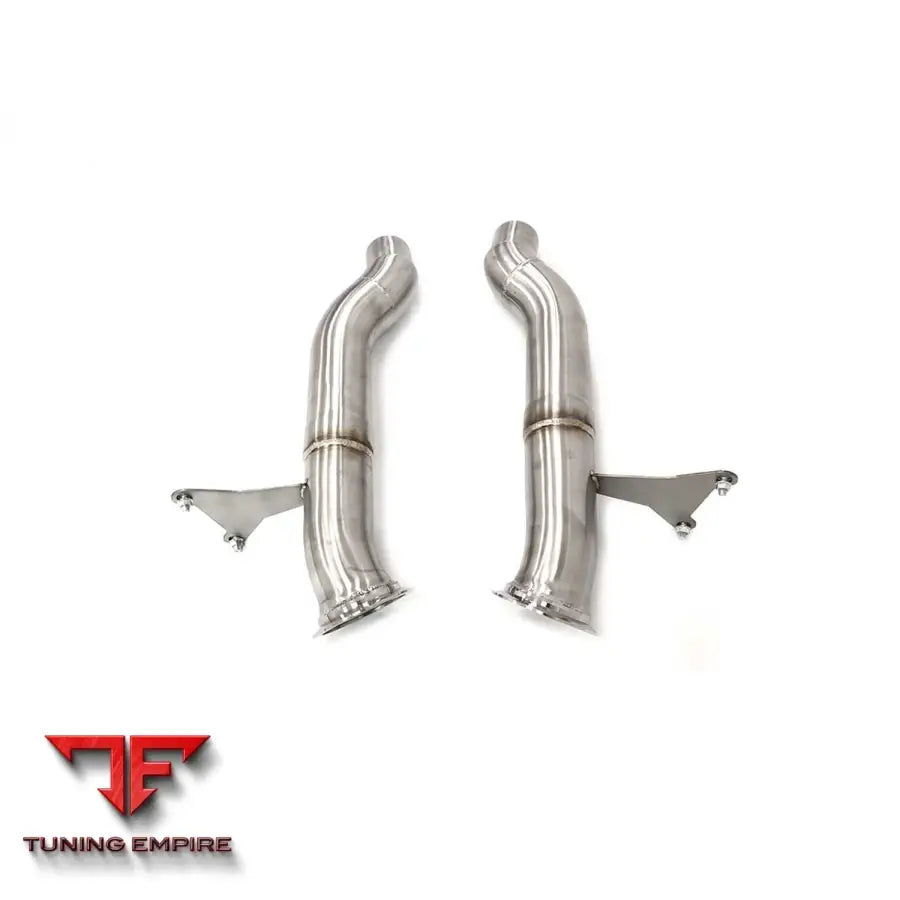 FERRARI 458 ITALIA STAINLESS STEEL RAZOR EXHAUST DOWNPIPE