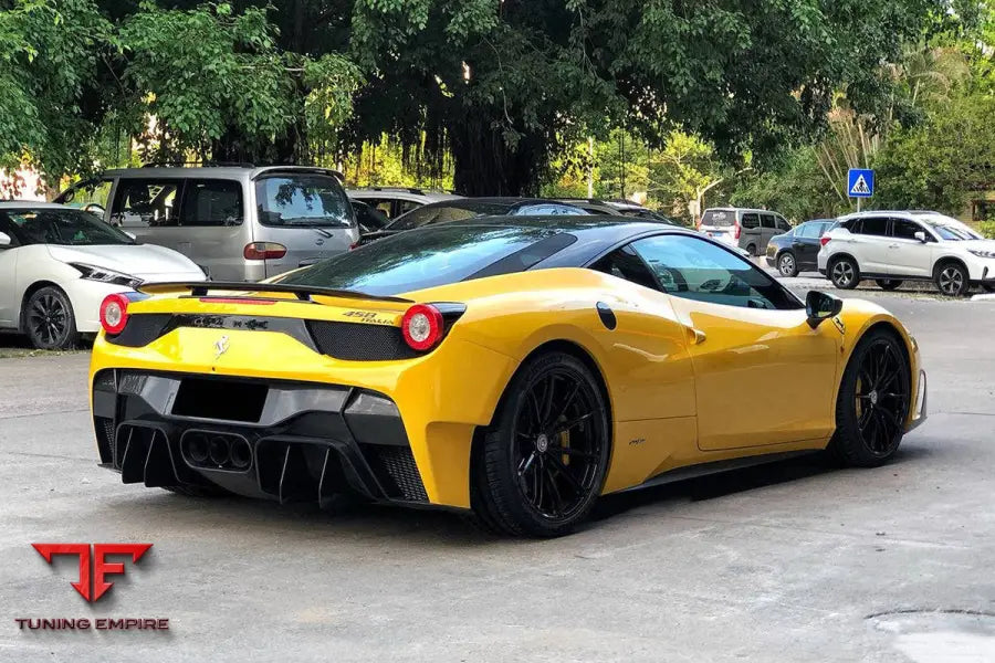 FERRARI 458 ITALY SPIDER VRS STYLE REAR BUMPER WTIPS BSD