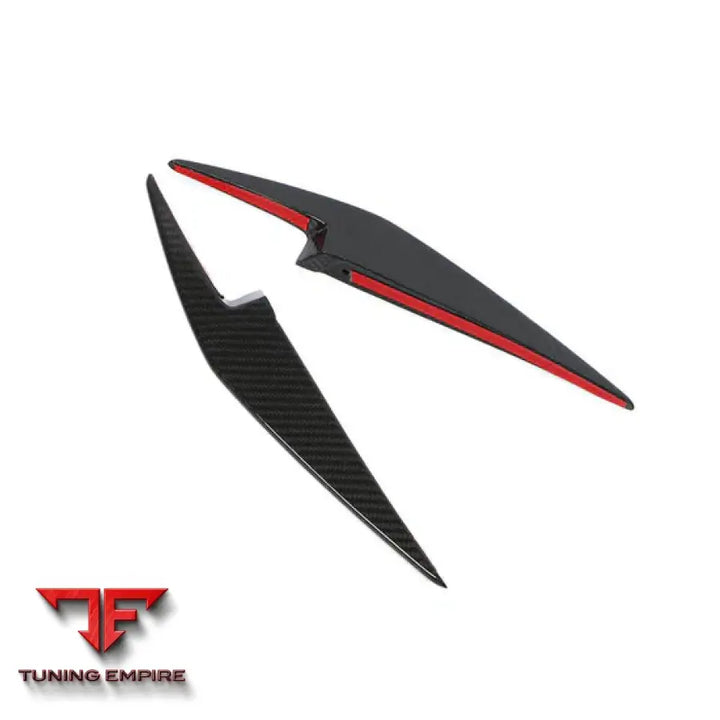 FERRARI 458 SPECIALE COUPE CARBON FIBER FRONT BUMPER VENTS 2014-2015Y